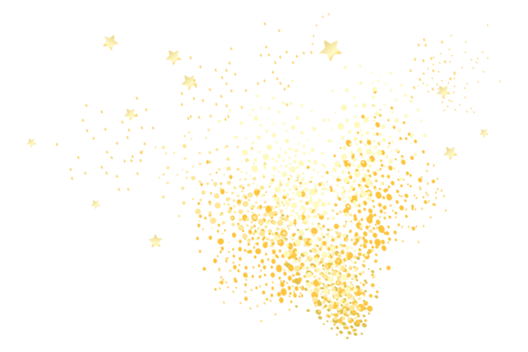 Bursting Glitter: Golden Confetti Sparkl for Embroidery Designs