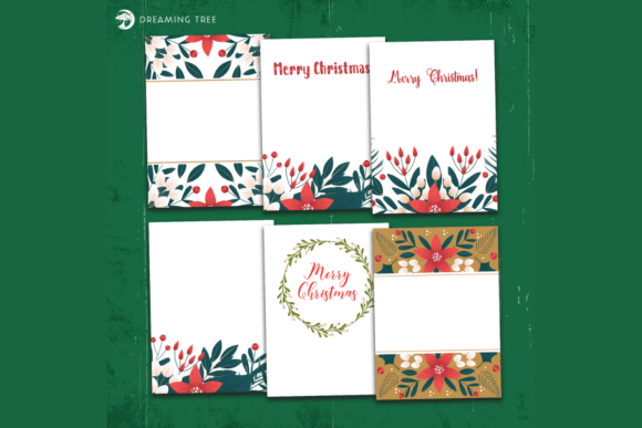 Christmas Card Inserts: Festive Graphics for Holiday Branding