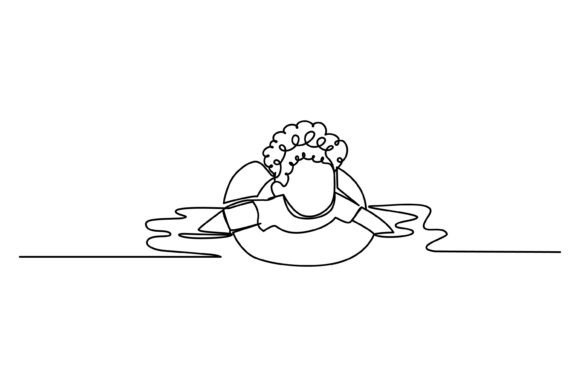 Continuous Line Design of a Boy: A Versatile Illustration for Modern Graphics