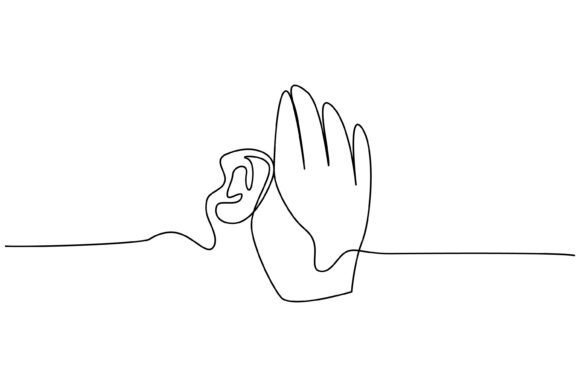 Continuous Line Design of Care – A Minimalist Graphic for Handmade Crafters and Etsy Sellers