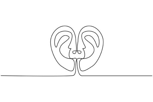 Continuous Line Design of Care About for Graphics & Illustrations Sellers
