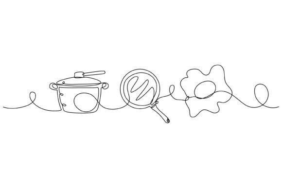 Continuous Line Design of Egg – A Versatile Graphic for Crafters & Handmade Sellers