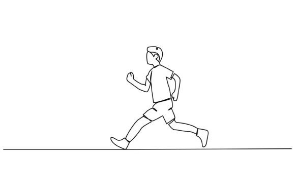 Continuous Line Design of Young Men: Clean Graphics for Modern Editorial Use