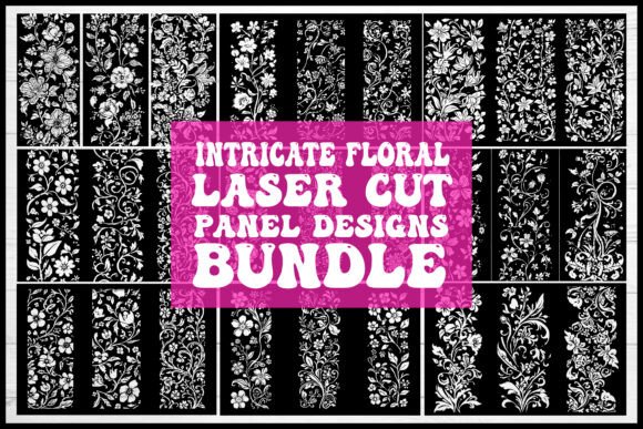 Elegant Floral Graphics for Crafts & Branding Projects