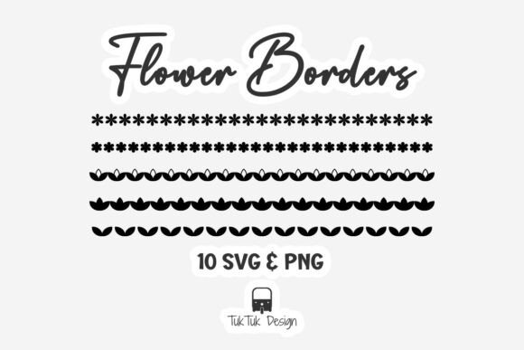 Floral Elegance for Branding: Reviewing Flower Borders SVG & PNG Graphics