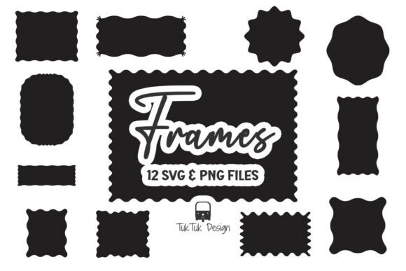 Frame Border & Banner Element SVG PNG: A Decorative Design Asset for Bloggers and Publishers
