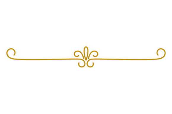 Golden Swirl Line Text Divider: Elegant Graphics for Real Business Branding