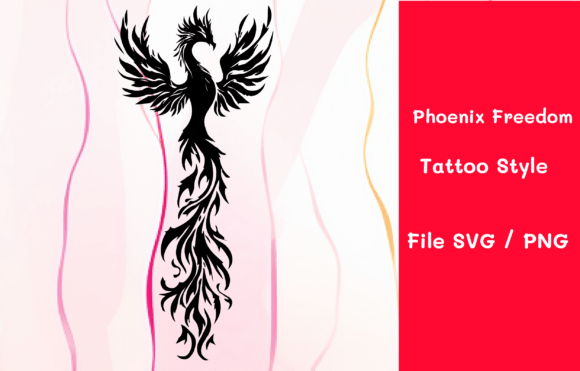 Phoenix FreedomTattoo Style: Bold Graphics for Dynamic Branding