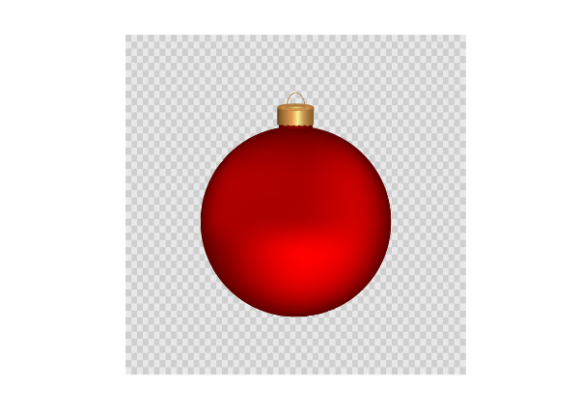 Red Christmas Tree Ornament Graphics & Illustrations for Crafters