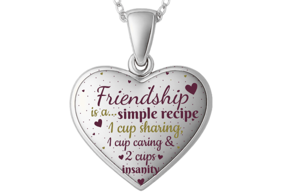 Simple Recipe Friendship Heart POD Sign: A Charming Graphic for Crafts & Marketing